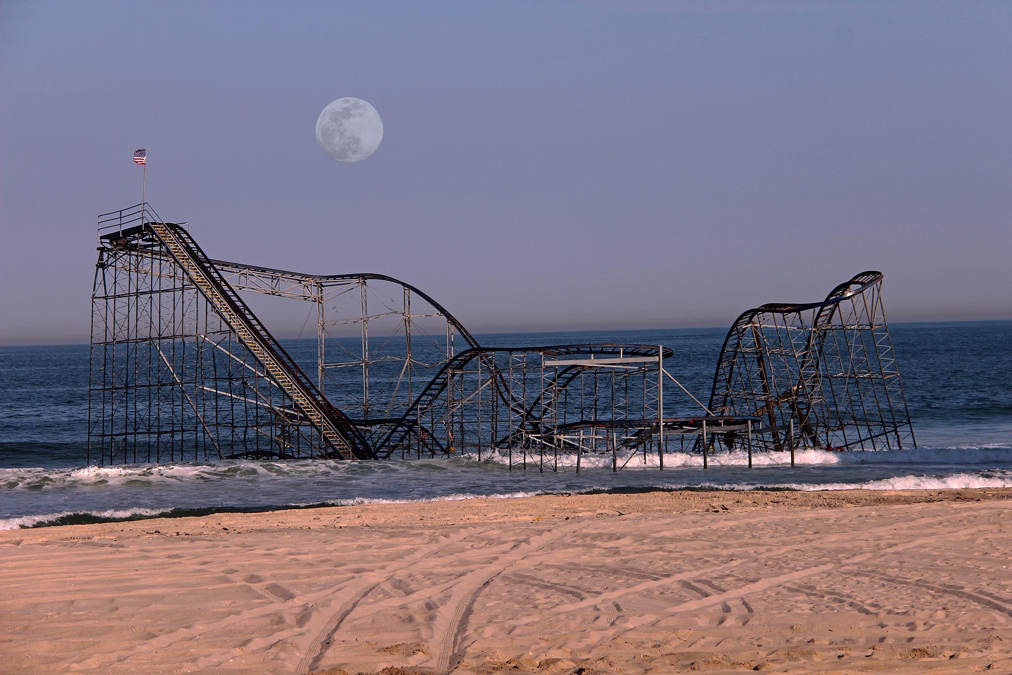 The Lavallette Bay Moon by Richard high quality Pasquarella